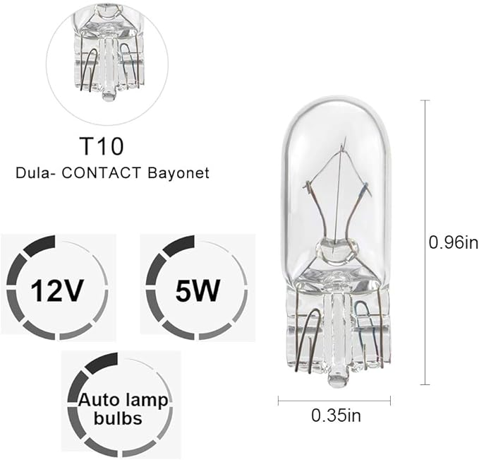 LAMPARA HALOGENA POSICION 12V/5W T10-W5W