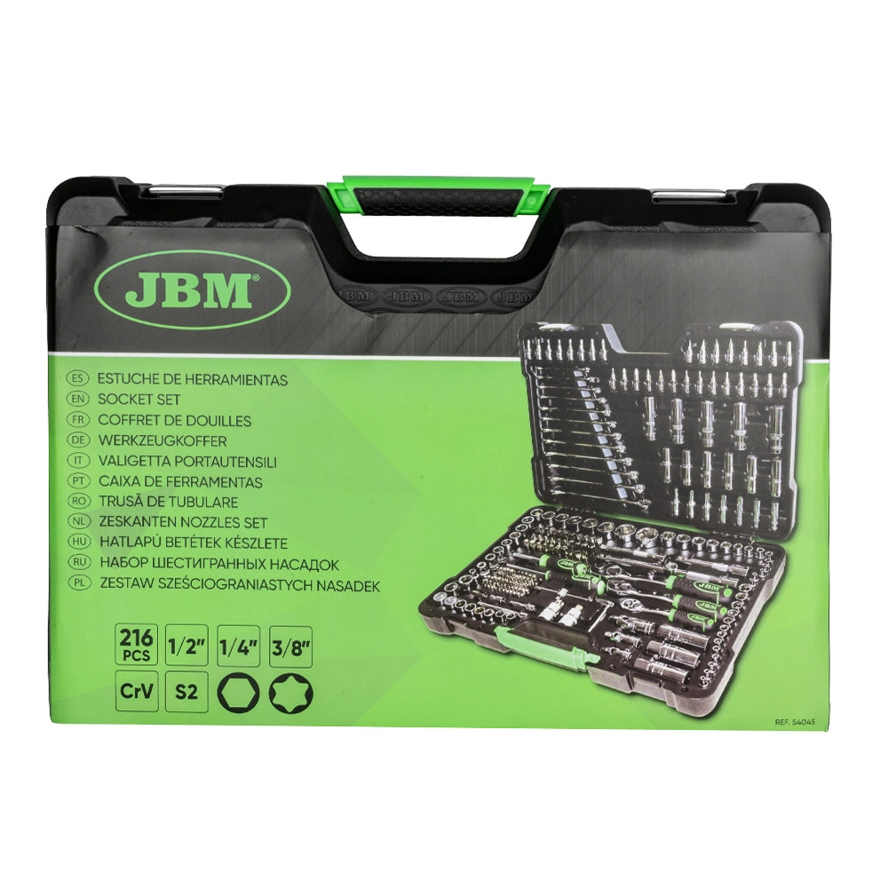 MALETÍN HERRAMIENTAS 216 PIEZAS JBM 54045