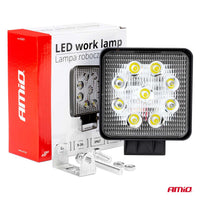 Foco de Trabajo de 9 Leds de 27W 9-36V R10 E9 IP67 - AMIO 02421