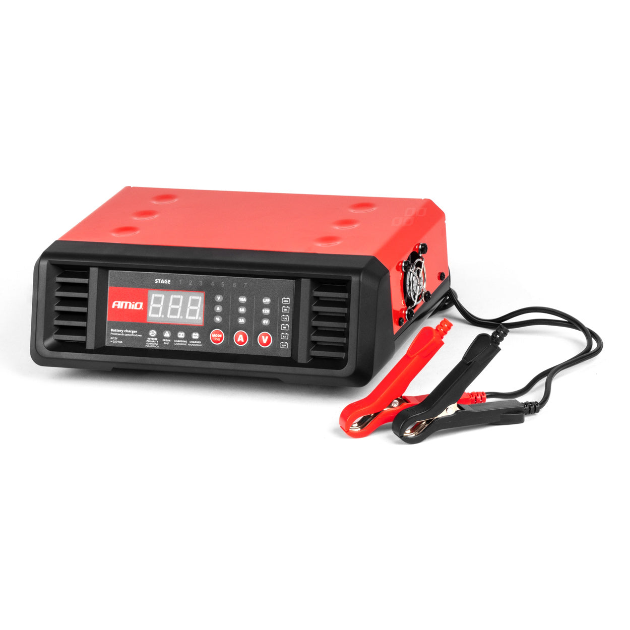 Cargador de batería 10A 6V 12V AMIO-04056