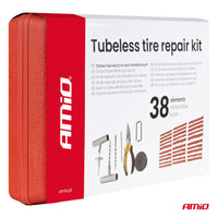 Kit Repara Pinchazos Profesional de 38 piezas - AMIO 04693