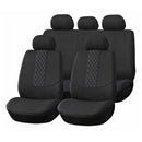 Juego de Fundas de Asiento Universales 5 plazas Negro/Gris- AMIO 04602