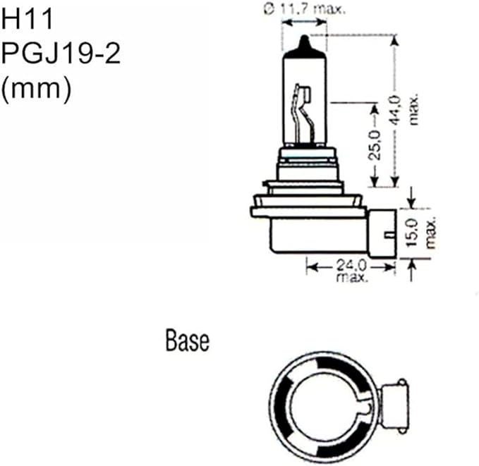 LAMPARA HALOGENA H11 PGJ19-2 12V/55W Z8