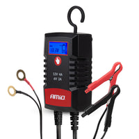 Cargador de Baterías Digital AGM GEL STD LiFePo4 MAX 4A 6/12V - AMIO 04531