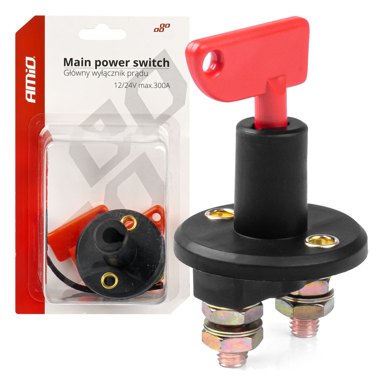 Interruptor de Batería 12/24V 150A, 300A pico - AMIO 03023