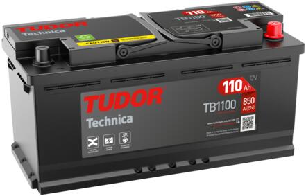 BATERIA TUDOR TECHNICA TB1100 110AH 850AMP (392x175x190) TB1100