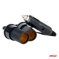 Divisor de tomas de mechero de coche de 12/24 V - AMIO 03801