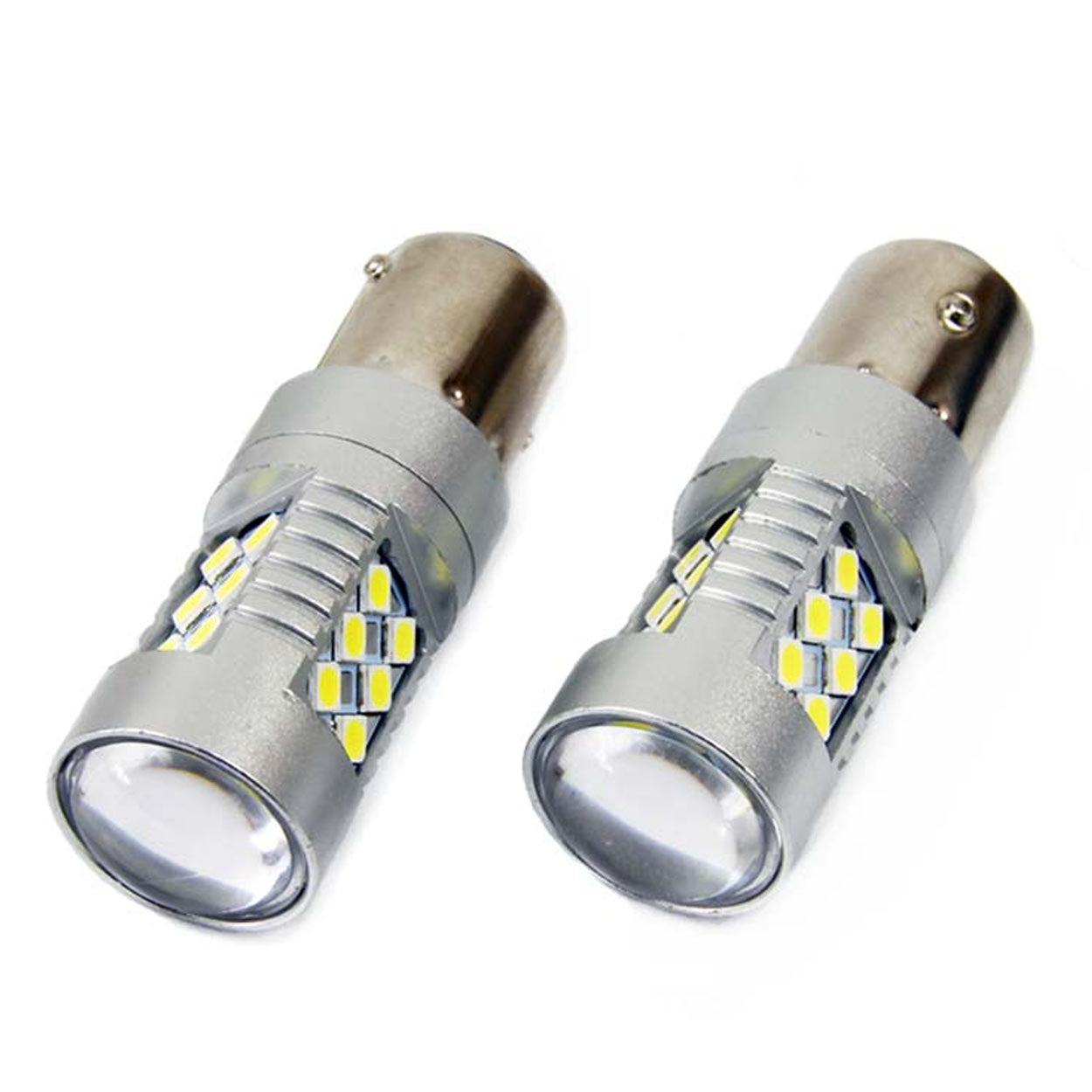 2 Uds. Lámparas Led P21W BA15s canbus 24smd 3030 12V/24V - AMIO 01445