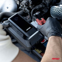 Arrancador de batería 4in1 12V 12Ah 1600A con compresor 150 PSI - AMIO 04677