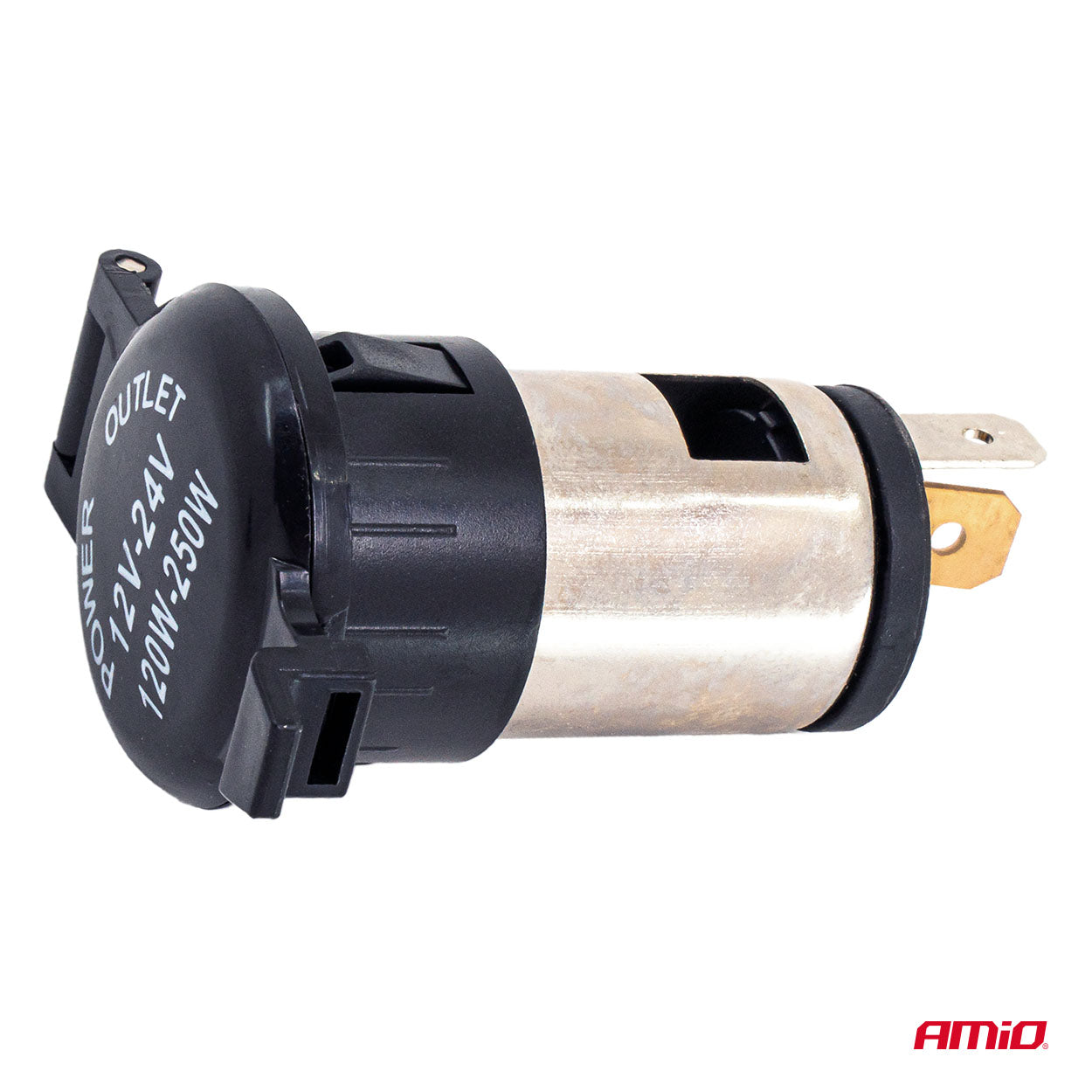 Toma de Corriente Adicional con tapa 250 W 12/24 V - AMIO 04434