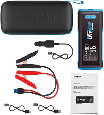 Arrancador de batería MiniBatt proRS 24.000 mAh PD100W para Motores Gasolina y diésel hasta 8.000 CC <