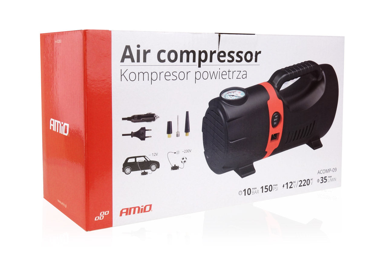 Compresor de Aire 12V/230V 100PSI - AMIO 02383