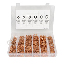 ESTUCHE DE ARANDELAS DE COBRE PARA TAPÓN DE CÁRTER 525PCS JBM 52163