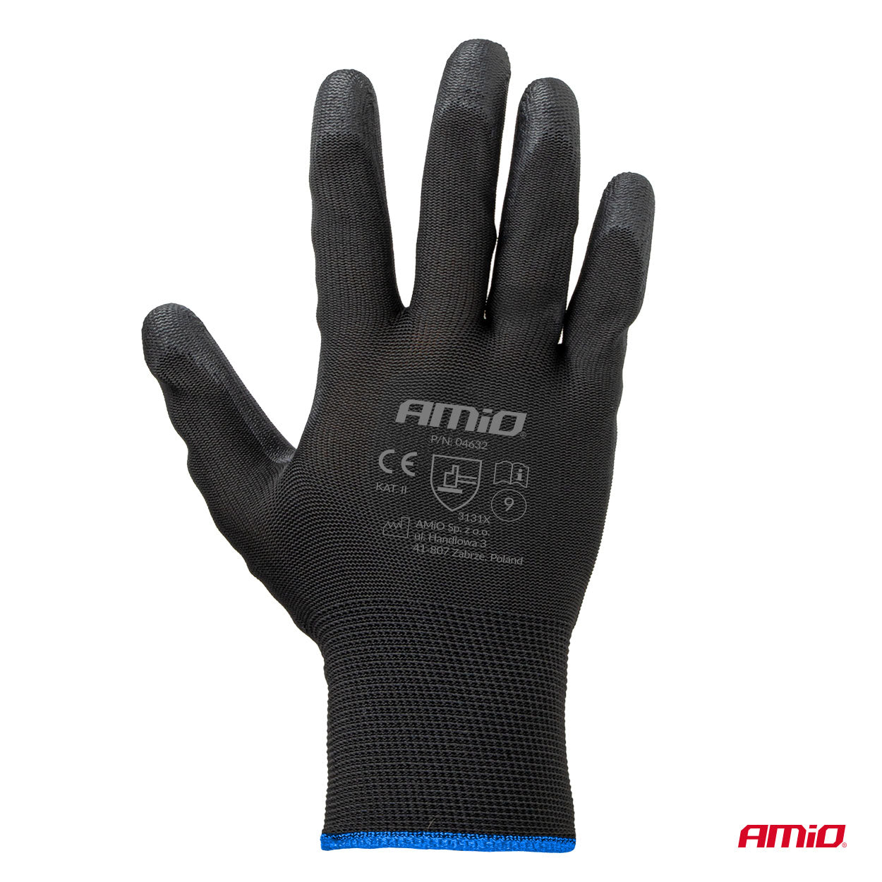 Guantes de Seguridad de PU, 4 uds, talla 9 (2 pares) - AMIO 04632