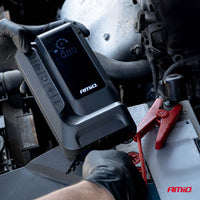 Arrancador de batería 4in1 12V 12Ah 1600A con Compresor 150psi AMIO-04677