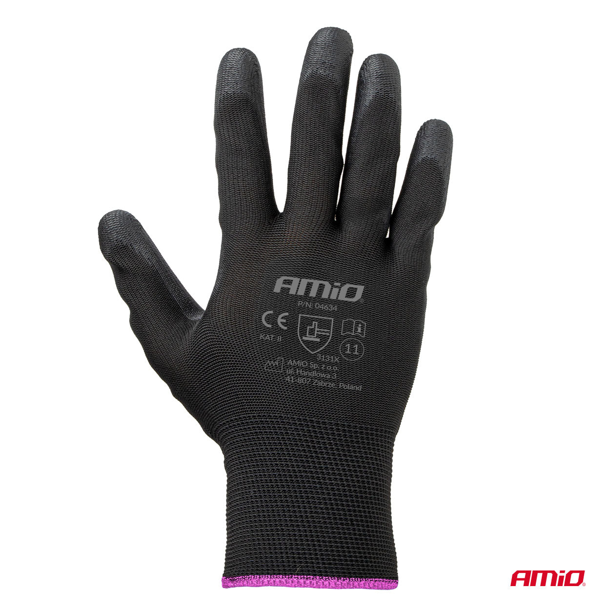 Guantes de Seguridad de PU, 4 uds, talla 11 (2 pares) - AMIO 04634