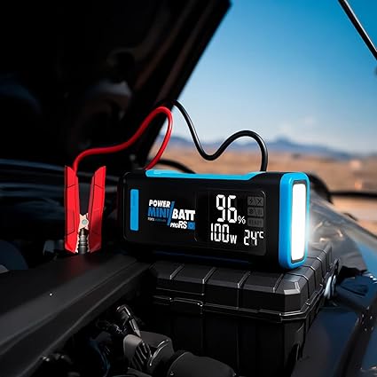 Arrancador de batería MiniBatt proRS 24.000 mAh PD100W para Motores Gasolina y diésel hasta 8.000 CC <