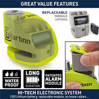 ANTIRROBO URBAN MOTO CON ALARMA DIAMETRO 6 ARTAGO UR906X