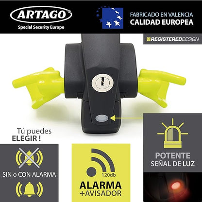 ANTIRROBO VOLANTE+ALARMA 120Db ARTAGO 870