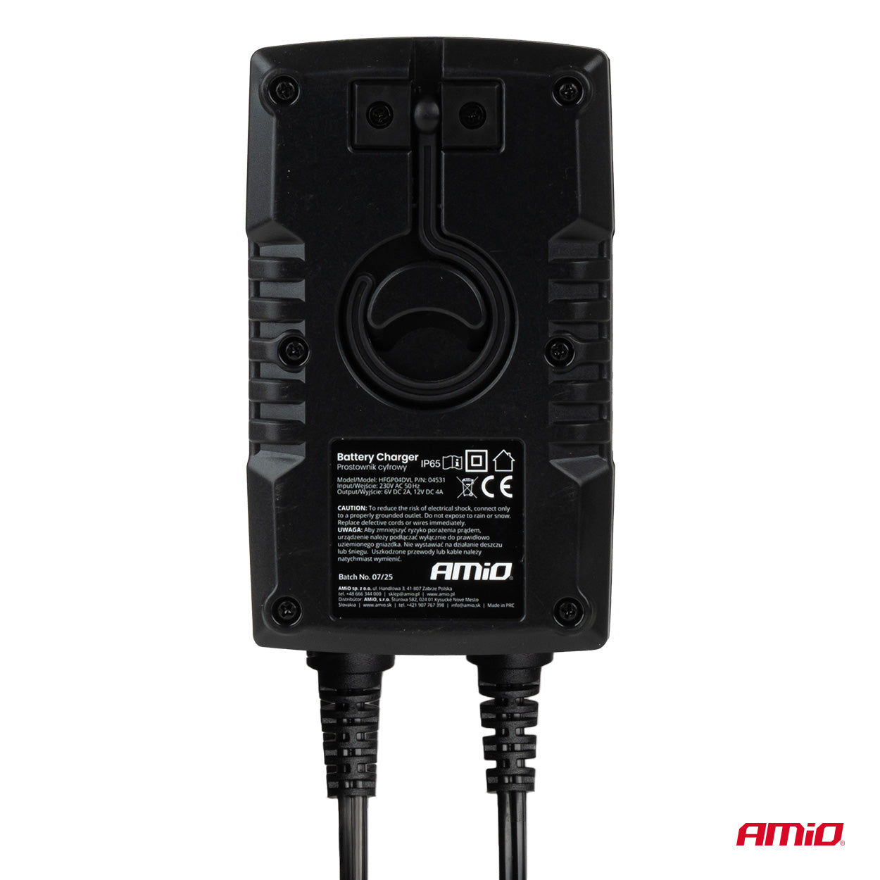 Cargador de Baterías Digital AGM GEL STD LiFePo4 MAX 4A 6/12V - AMIO 04531