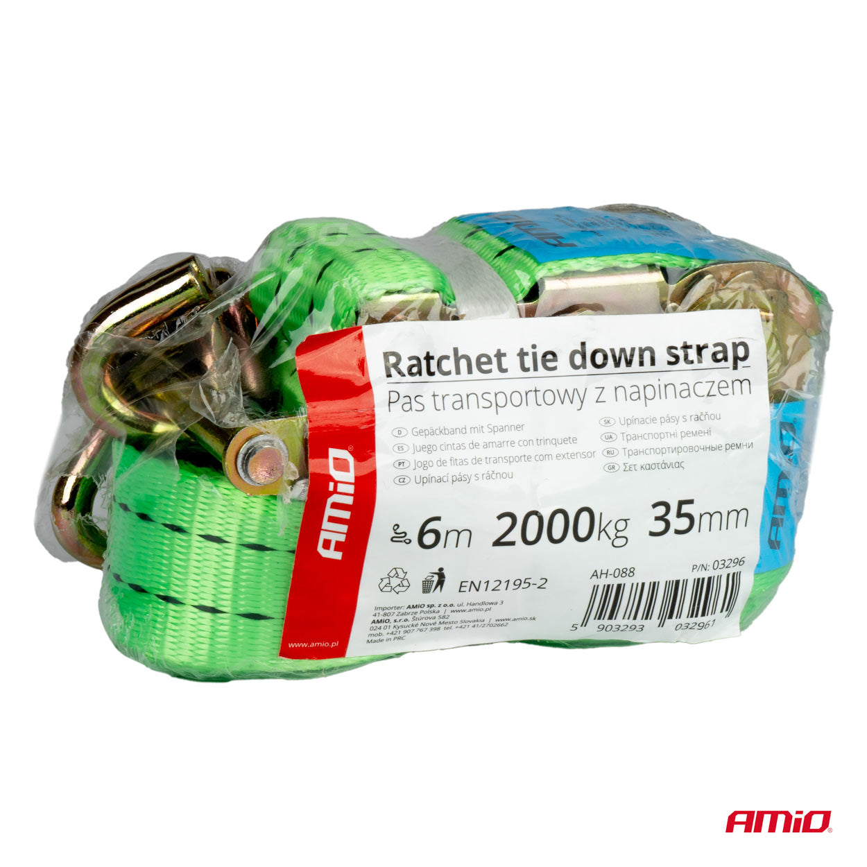 -AMIO 03296 - CINTA DE AMARRE CON TENSOR 2000KG 35MM 6M