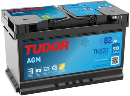 BATERIA TUDOR AGM TK820 82AH 800AMP (315x175x190) TK820