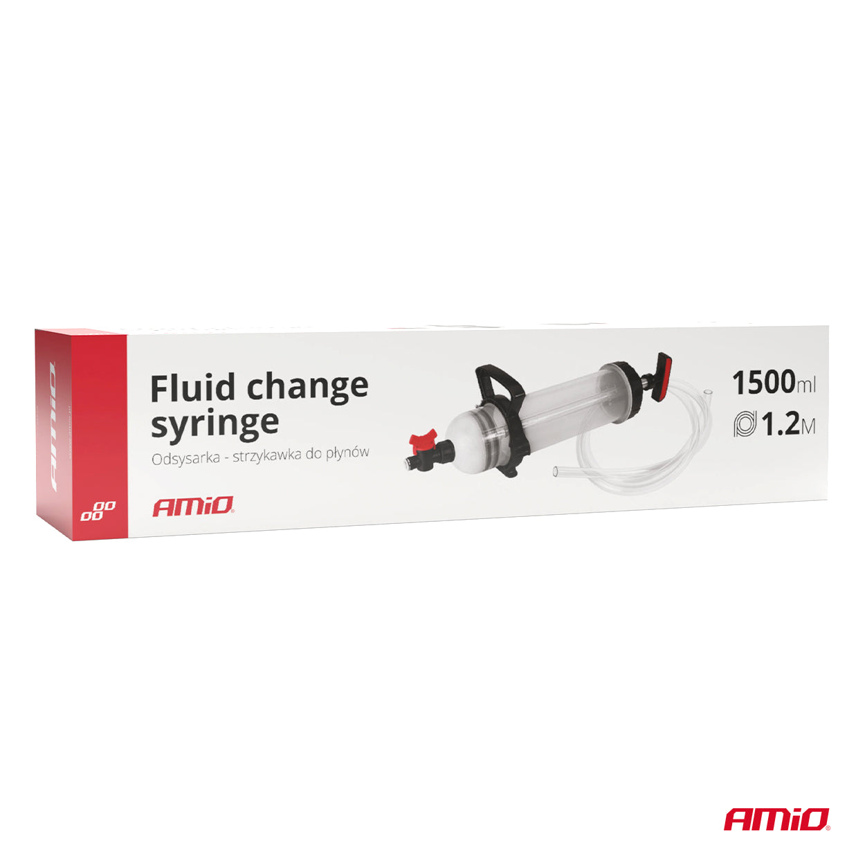 Jeringa de Aspiración de Fluídos con manguera 1500ml - AMIO 04278