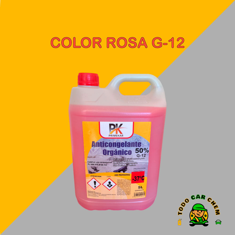 ANTICONGELANTE ORGÁNICO 50% ROSA G-12