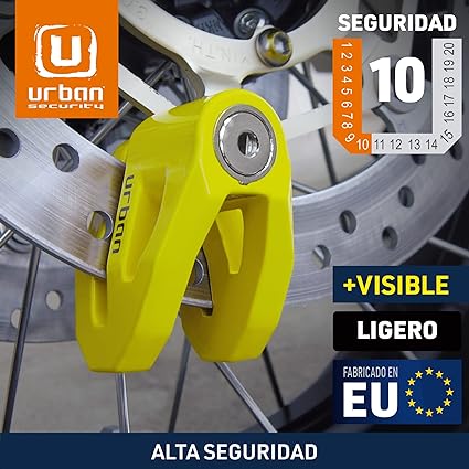 Antirrobo disco de freno de titanio para moto UR206Y