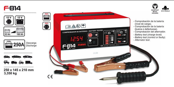 Comprobador de baterías y alternadores FERVE F-814