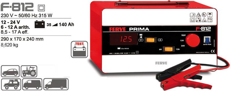 Ferve F812 - Cargador Batería F-812