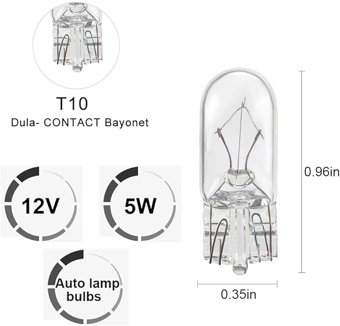 LAMPARA HALOGENA POSICION 12V/5W T10-W5W Z12