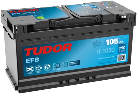 BATERIA TUDOR EFB TL1050 105AH 950AMP (392x175x190) TL1050