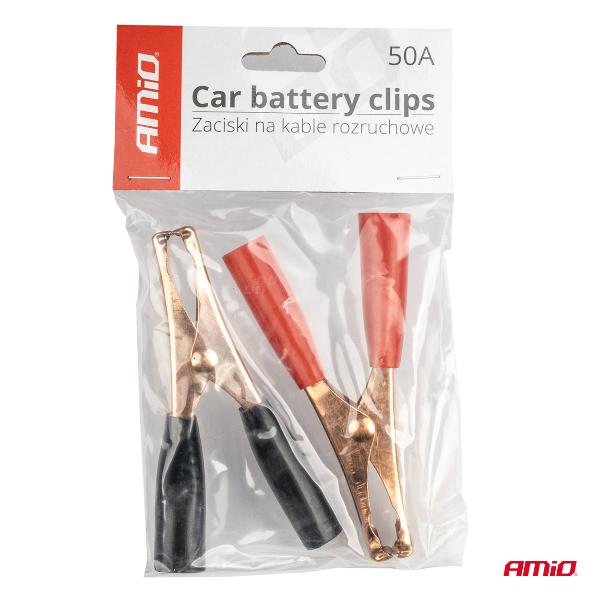 Pinzas para Batería de 30-50Amp, 2 uds. - AMIO 01733