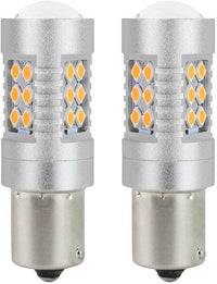 Lámparas Led Ambar PY21W BAU15s canbus 24smd 3030 12/24V 2 uds. - AMIO 02580