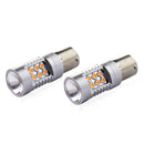 Lámparas Led Ambar PY21W BAU15s canbus 24smd 3030 12/24V 2 uds. - AMIO 02580