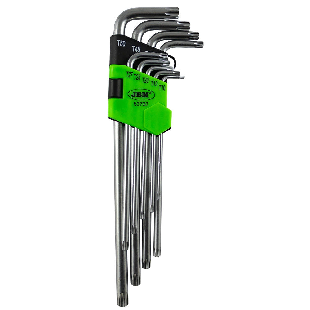 SET DE 9 LLAVES TORX (EXTRALARGAS) JBMM 53737