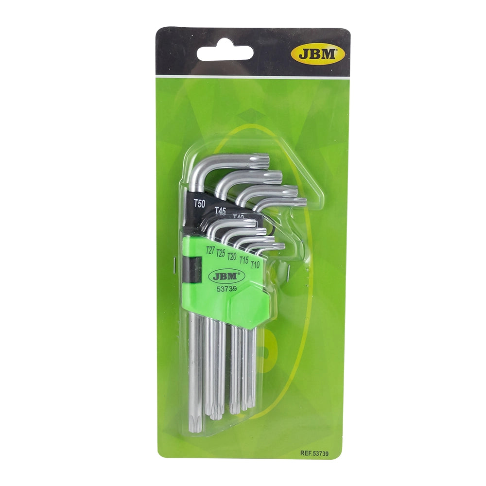SET DE 9 LLAVES TORX LARGAS JBM 53739