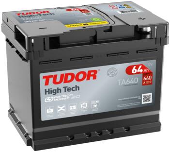 BATERIA TUDOR HIGH-TECH TA640 64AH 640AMP (242x175x190) TA640