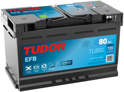 BATERIA TUDOR EFB TL800 80AH 800AMP (315x175x190) TL800