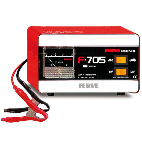 Ferve F-705 Cargador de Baterías de Plomo Ácido