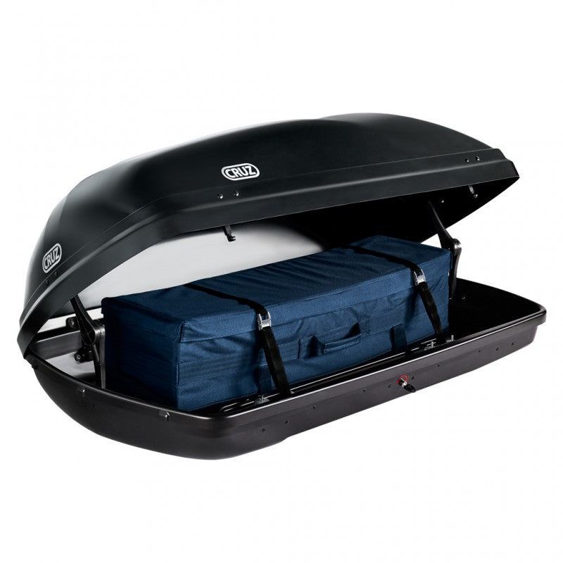 Cofre / Baúl de techo 430litros CRUZ Box -negro brillo- 940-467U