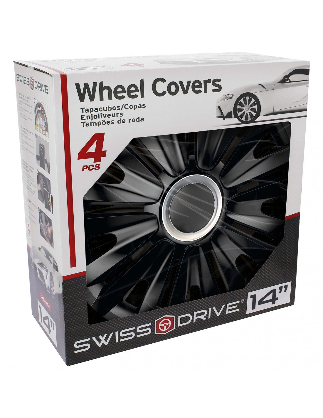 JUEGO DE TAPACUBOS 14" ILLNOIS RC BLACK - NEGRO - VNJ9614