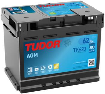 BATERIA TUDOR AGM TK620 62AH 680AMP (242x175x190) TK620