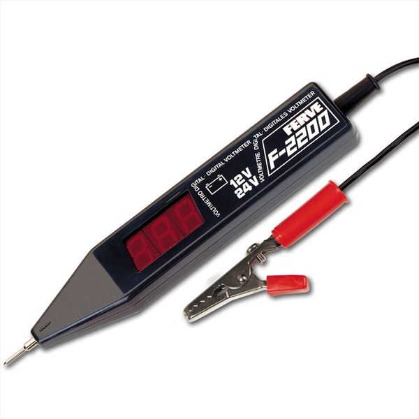 FERVE F-2200. Voltímetro digital comprobador de baterías y alternadores